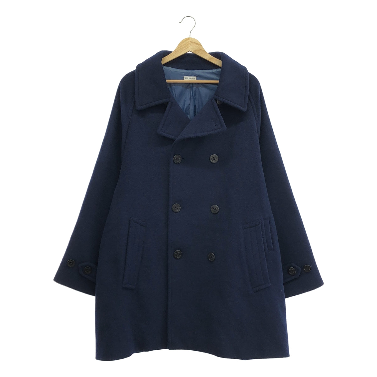 WILLY CHAVARRIA / ウィリーチャバリア | BIG WILLY PEA COAT オーバーサイズ ピーコート | ネイビー | メンズ