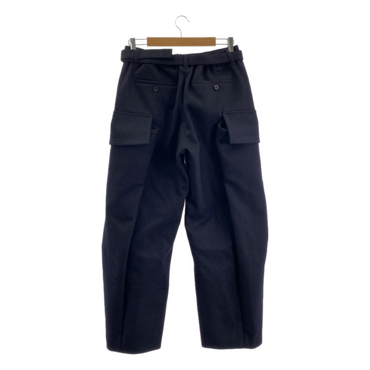 sacai / サカイ | 2025AW | Wool Melton Pants ウール ワイド パンツ | 1 | メンズ