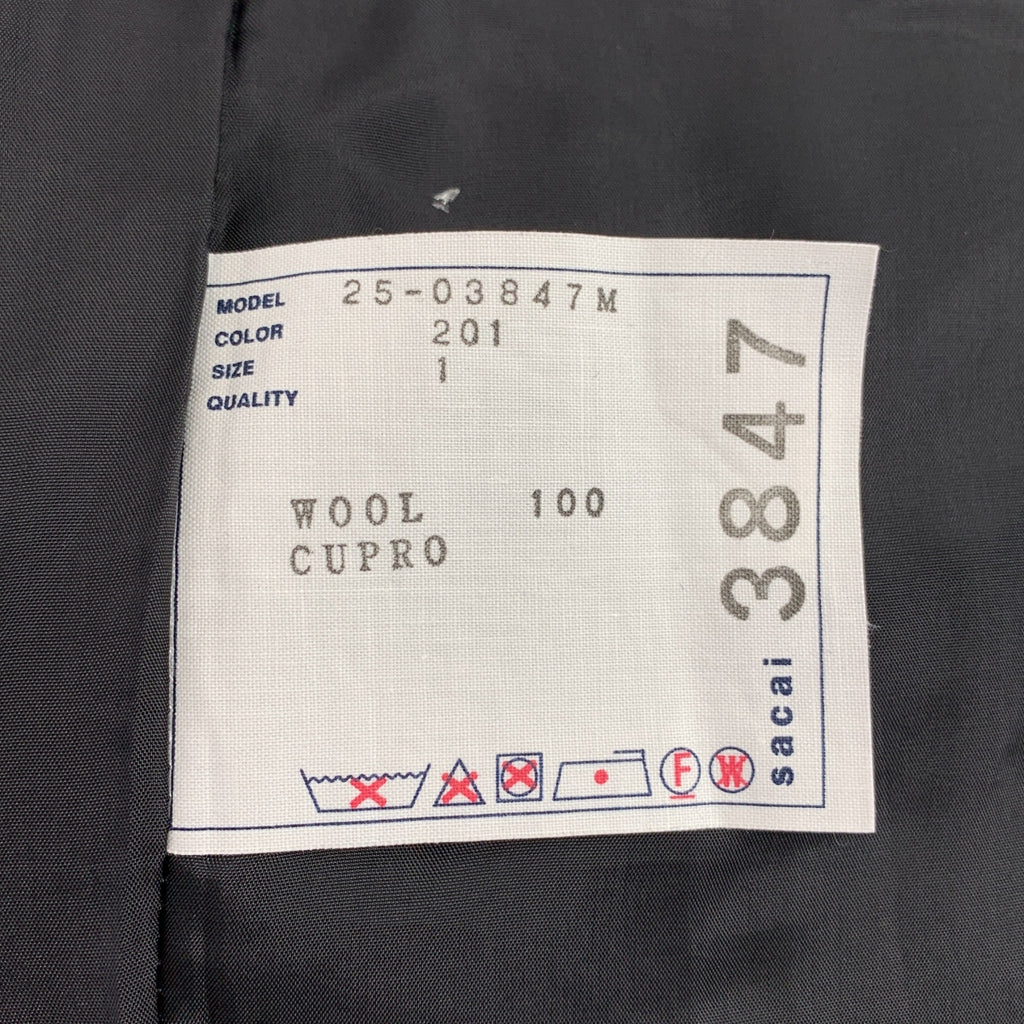 sacai / サカイ | 2025AW | Wool Melton Pants ウール ワイド パンツ | 1 | メンズ