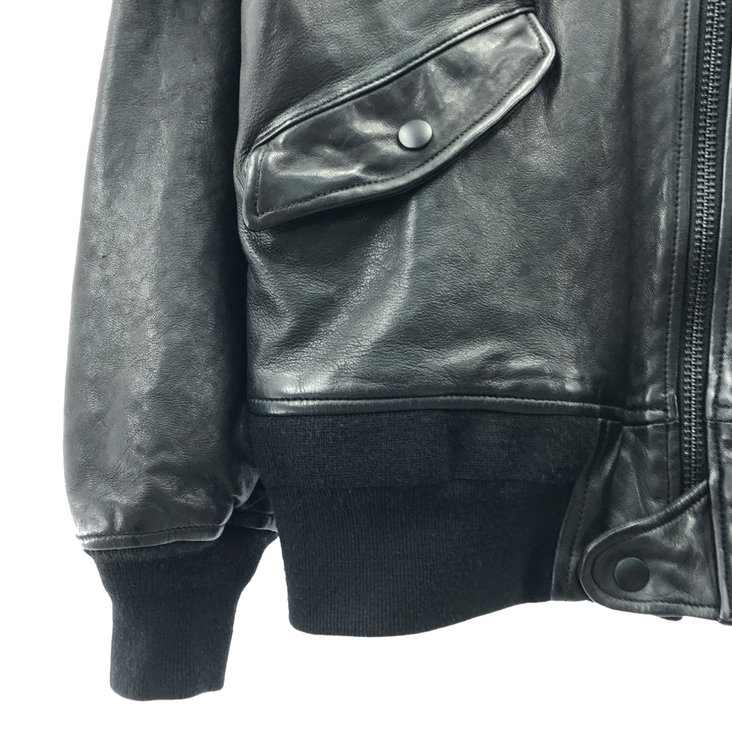 ALPHA INDUSTRIES / アルファインダストリーズ | L-2B シープレザー フライト ジャケット | XL | ブラック | メンズ