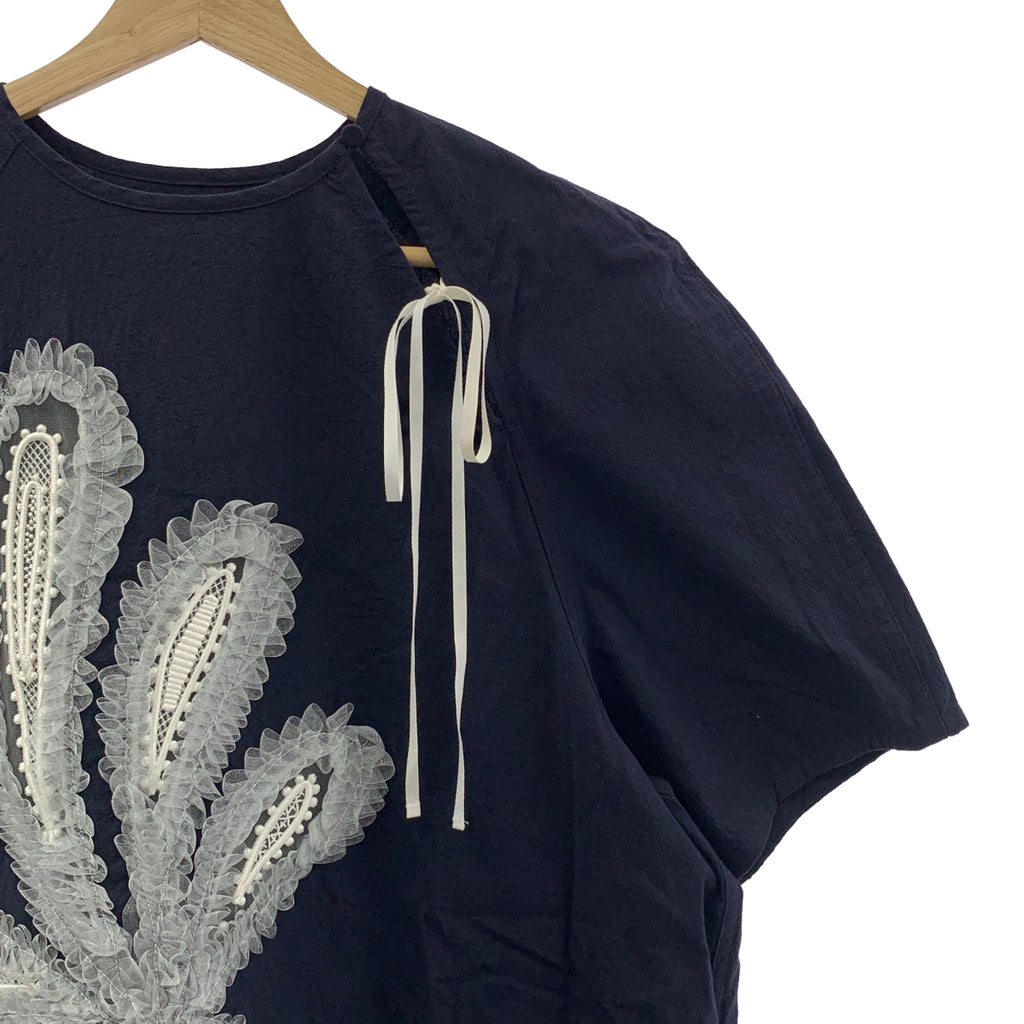 TELMA / テルマ | リボン ラグランスリーブ プルオーバー トップス |