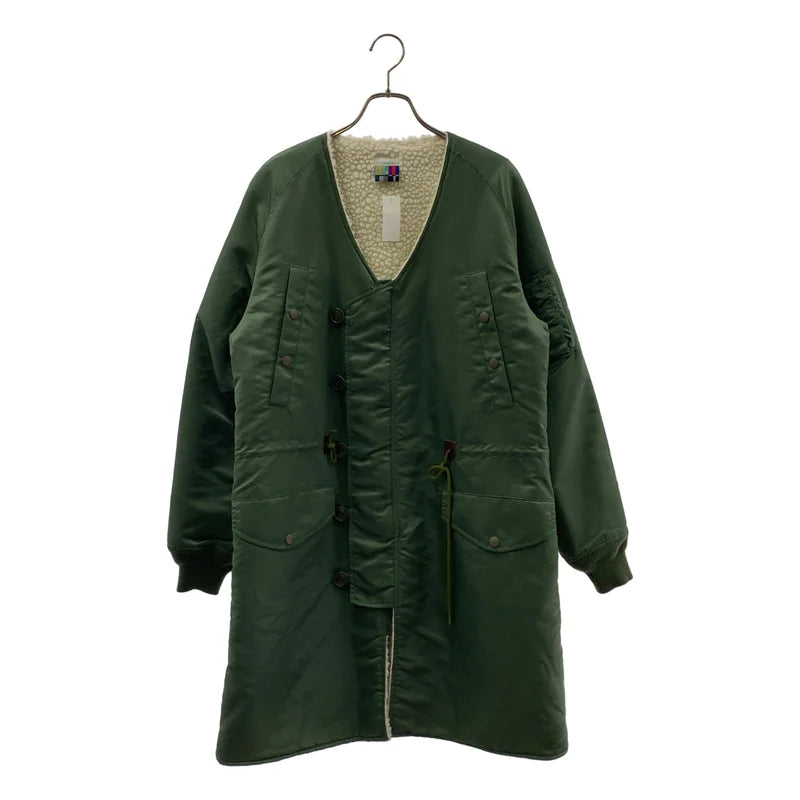 FACETASM / 파세타즘 | 나일론 트윌 보아 V넥 코트 | S | 남성