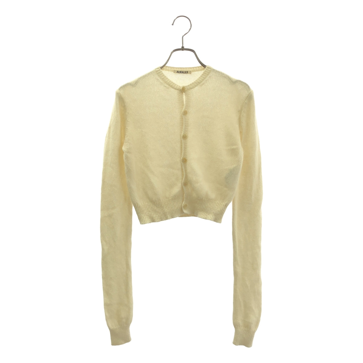 AURALEE / オーラリー | 2025SS | SUMMER CASHMERE KNIT CREW NECK CARDIGAN カシミヤ カーディガン | 1 | レディース