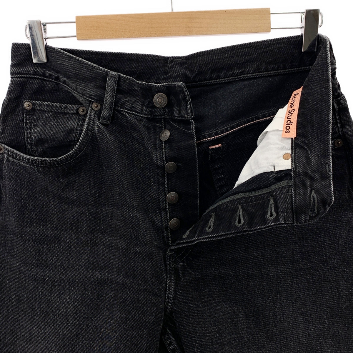 Acne Studios / アクネストゥディオズ | vintage black デニム ワイド パンツ | EUR 28 30 | レディース