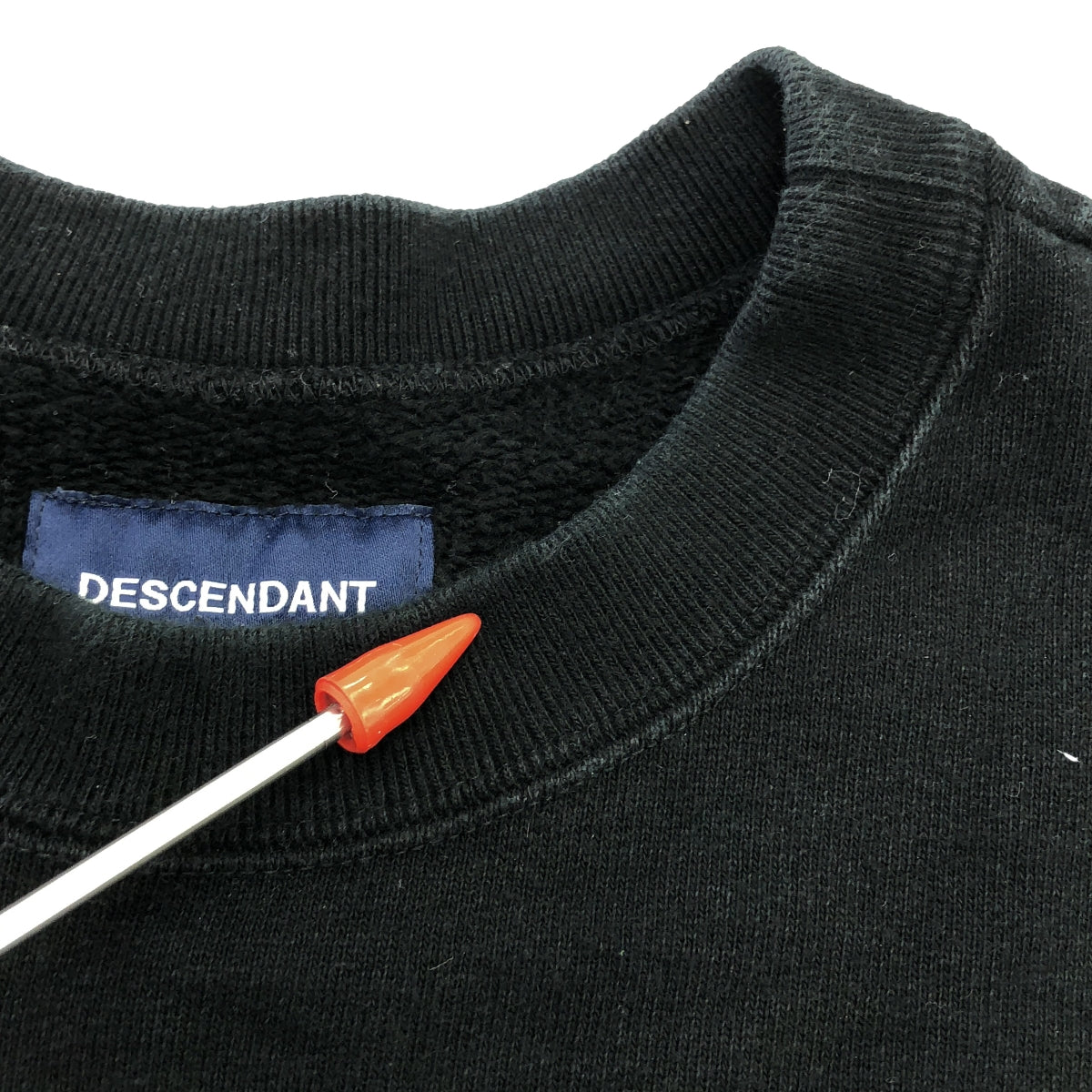 DESCENDANT / ディセンダント | 2018AW | OVAL CREW NECK SWEATSHIRT オーバル クルーネック スウェット | 2 | ブラック | メンズ