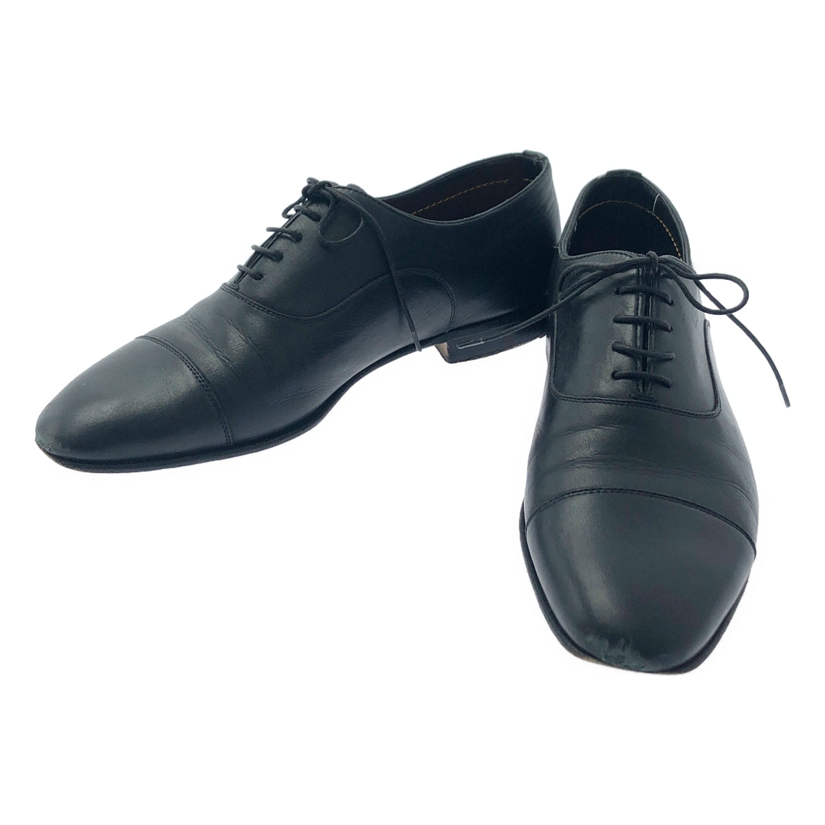 Santoni / 산토니 | 윙 팁 신발 | 7D | 블랙 | 남성