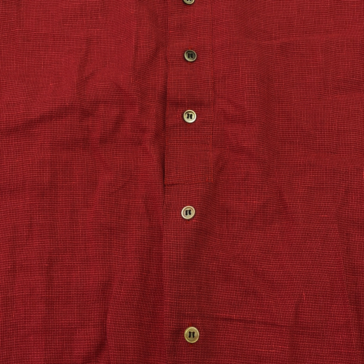 Paul Smith London | Cotton Jacquard Regular Collar Shirt | M | Red | Men's