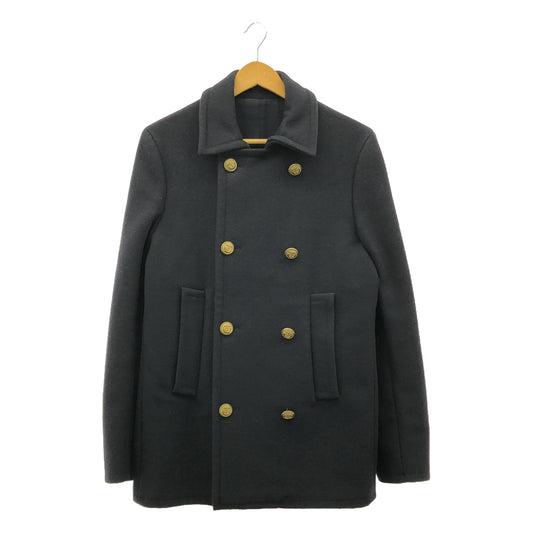 Martin Margiela | 2007AW | Wool Melton Gold Button P Coat | 44 | Navy | Men's