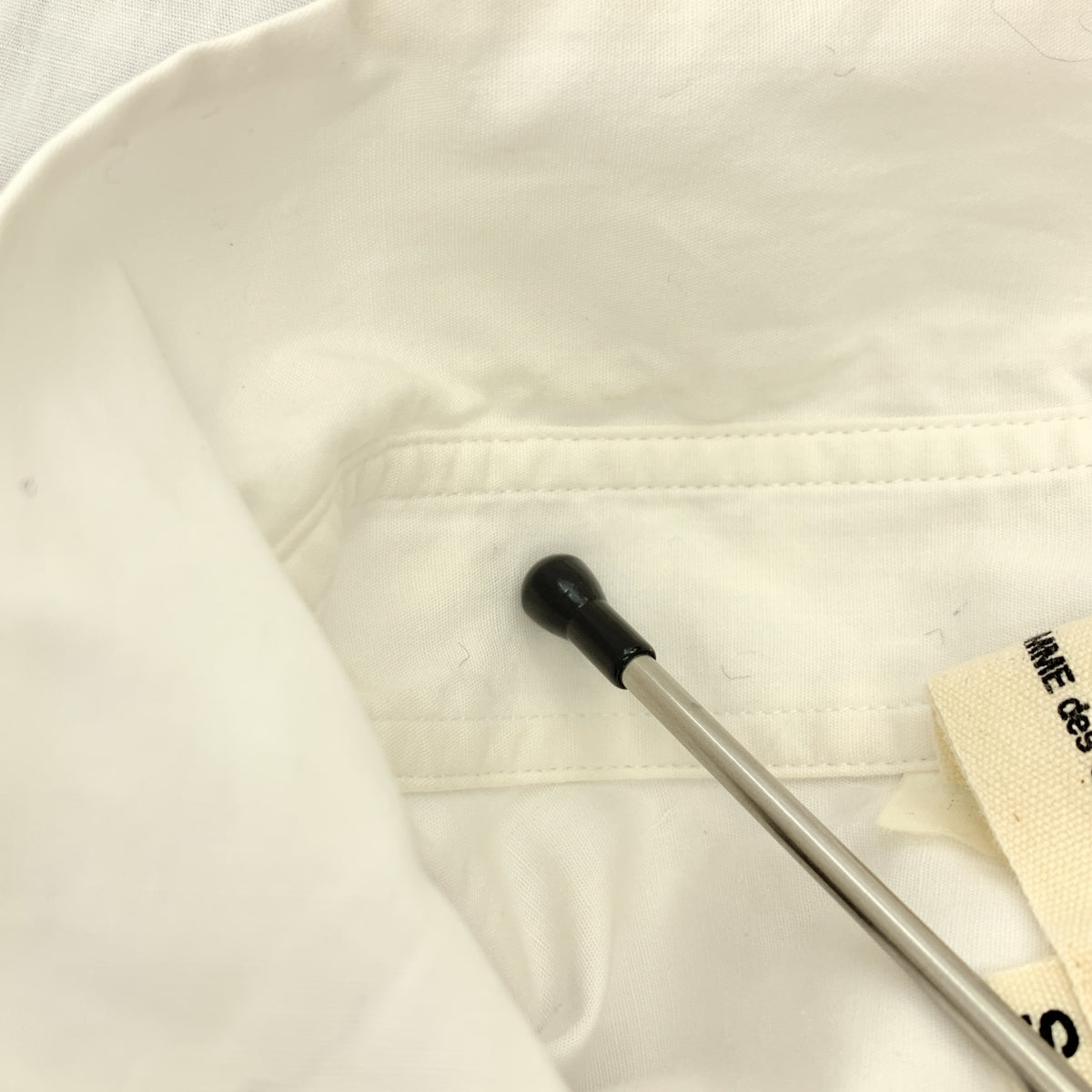 tao COMME des GARCONS / タオコムデギャルソン | 2009AW | コットン チェック フリンジ シャツ | S | ブラック/ホワイト | レディース