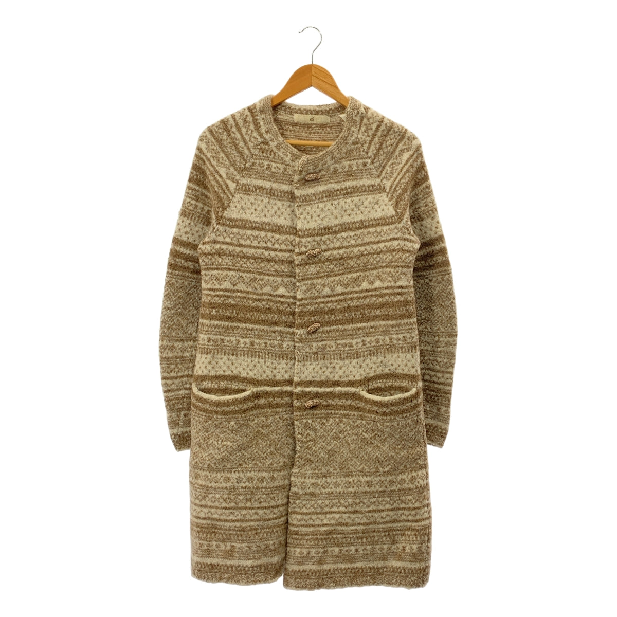 45r / 포티파이브아르 | hand graded 페어아일 무늬 노 컬러 니트 코트 | 1 |