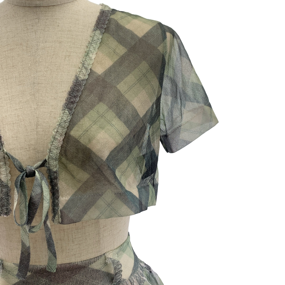 ODAKHA / オダカ | 2025SS | セットアップ ボタンレス シアー ブラウス / ウエストゴム ギャザー スカート | F |