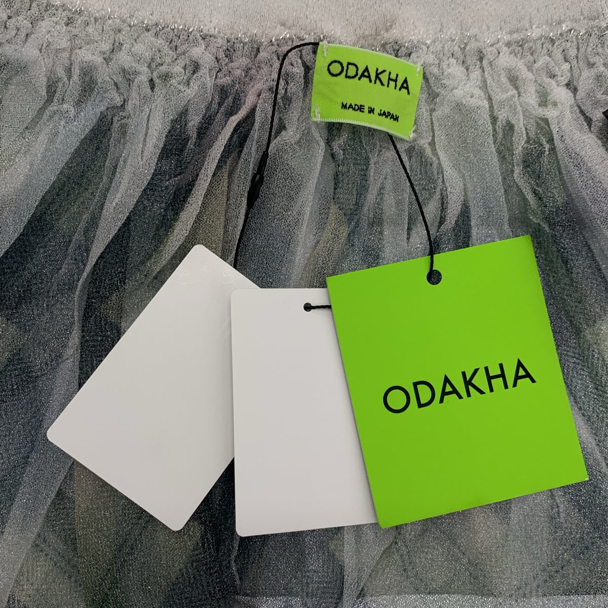 ODAKHA / オダカ | 2025SS | セットアップ ボタンレス シアー ブラウス / ウエストゴム ギャザー スカート | F |