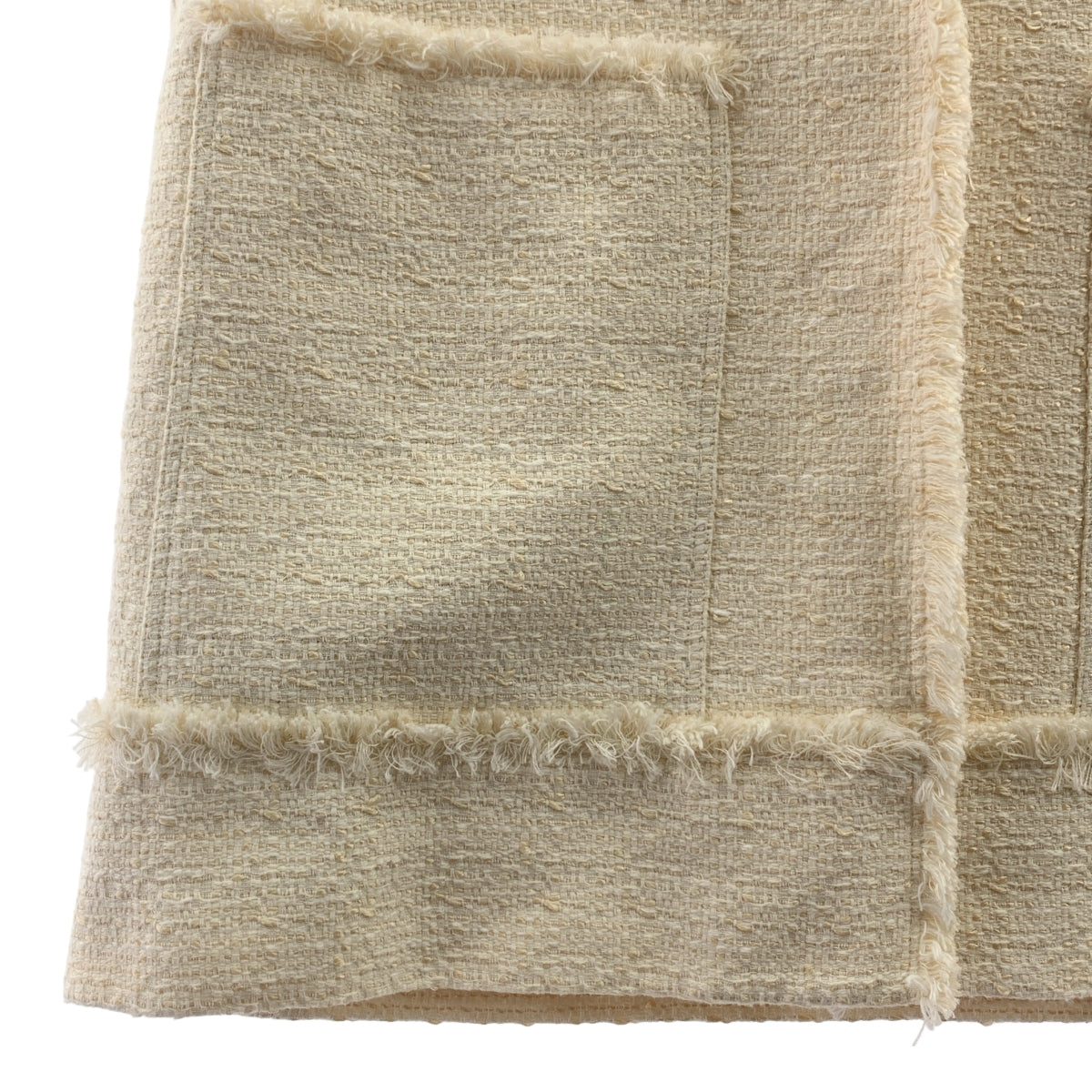 [狀況極佳] IENA | 2024 春夏系列 | 海軍藍多臂粗花呢馬甲 / 長背心 / 全襯裡 | F 碼 | 米色 | 女款