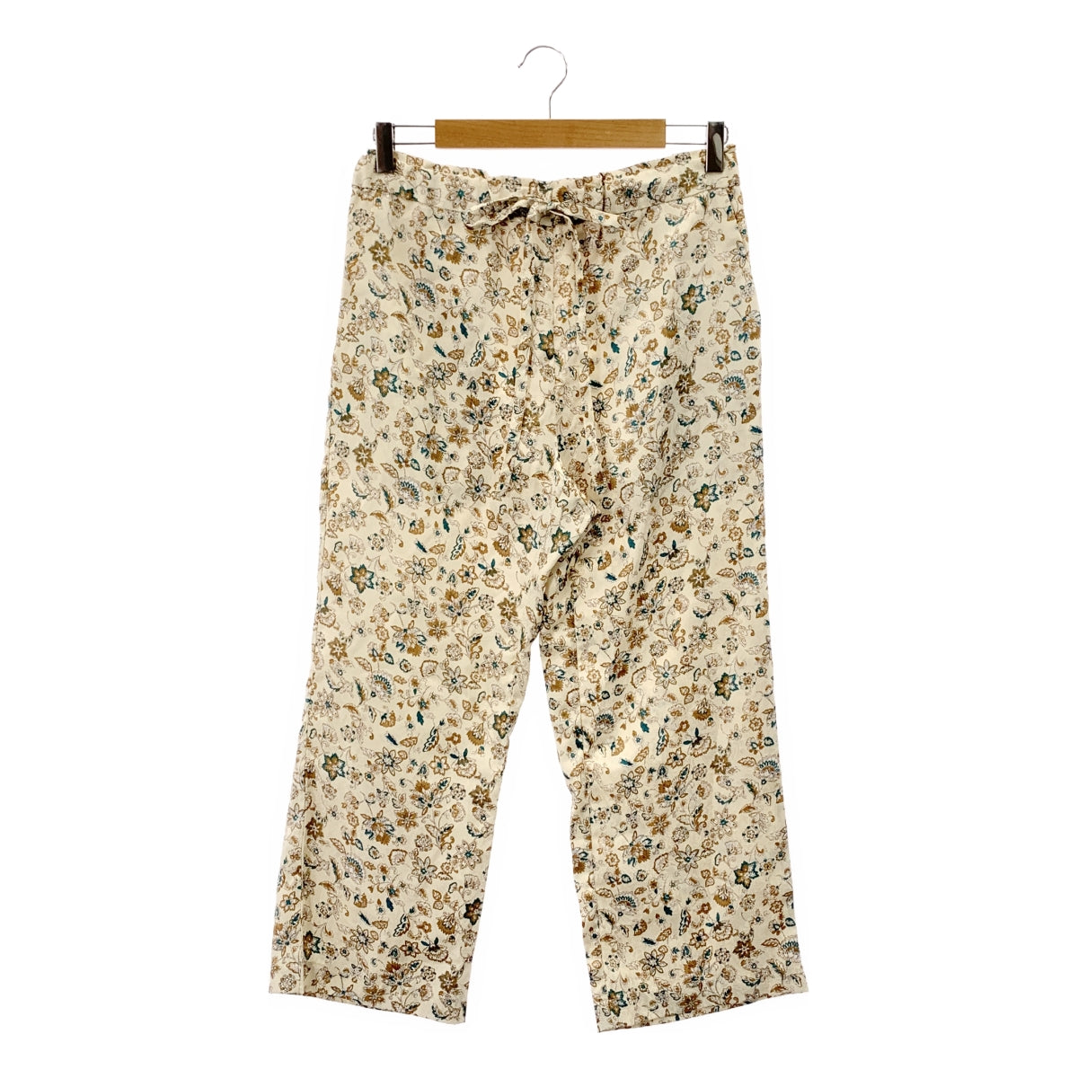 MEYAME / メヤメ | 総柄 イージーパンツ | 0 | ベージュ/グリーン | レディース