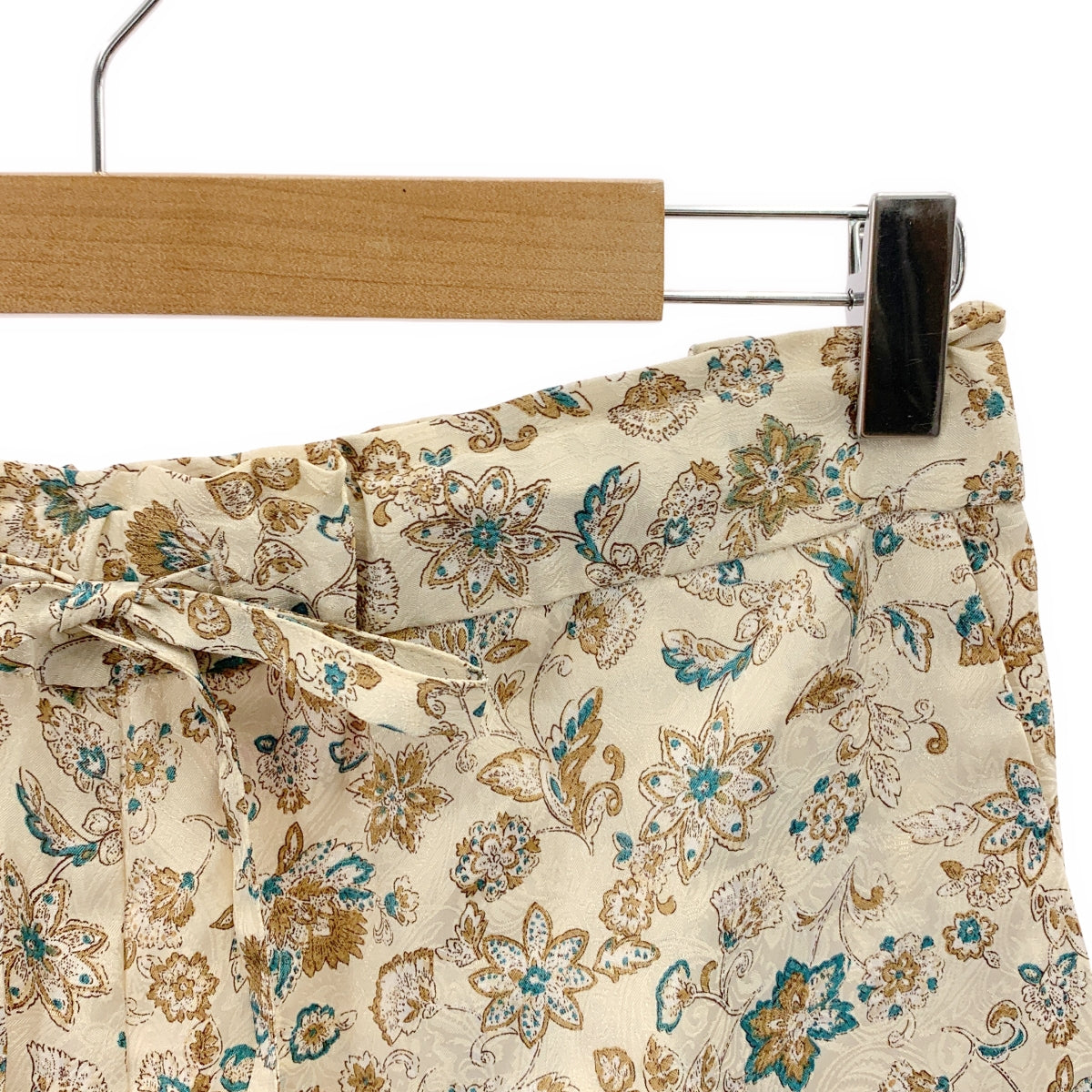 MEYAME / メヤメ | 総柄 イージーパンツ | 0 | ベージュ/グリーン | レディース