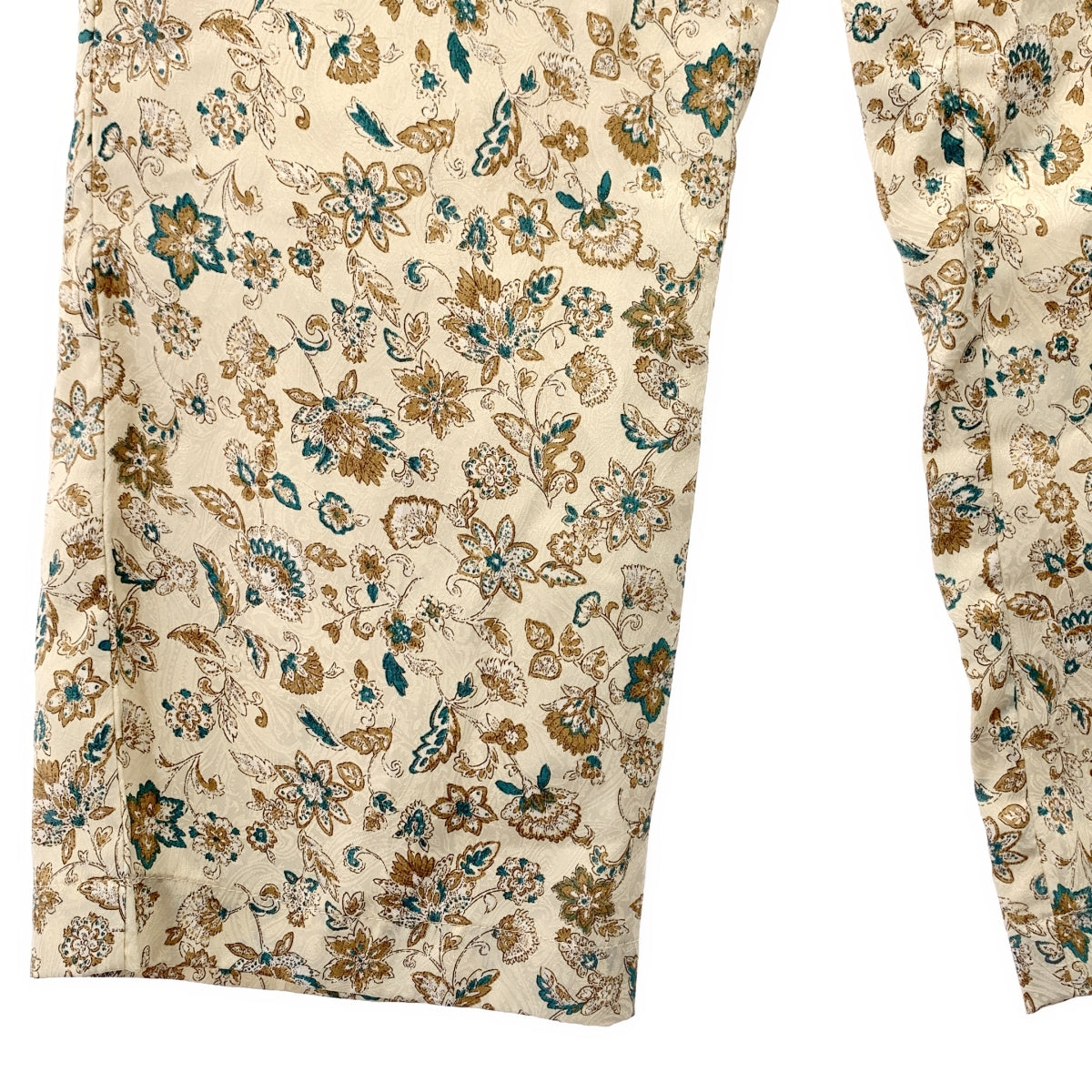 MEYAME / メヤメ | 総柄 イージーパンツ | 0 | ベージュ/グリーン | レディース