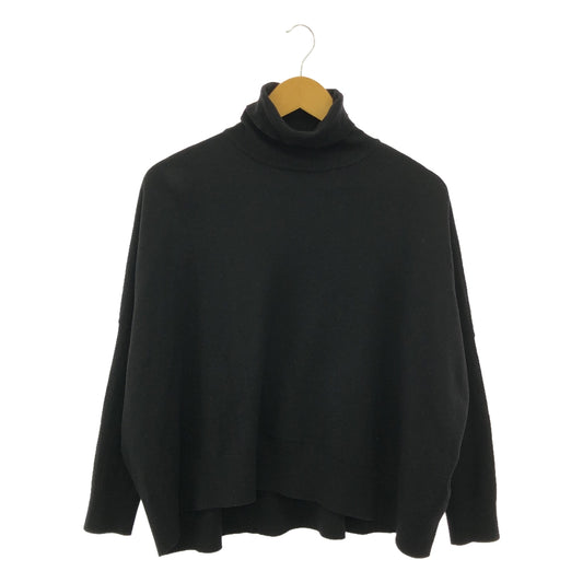 MUSE de Deuxieme Classe | Turtle wide pullover knit | F | Black | Women's