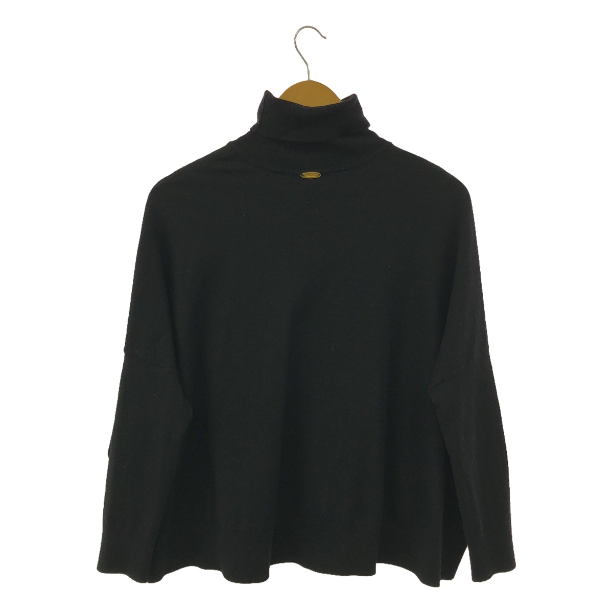 MUSE de Deuxieme Classe | Turtle wide pullover knit | F | Black | Women's