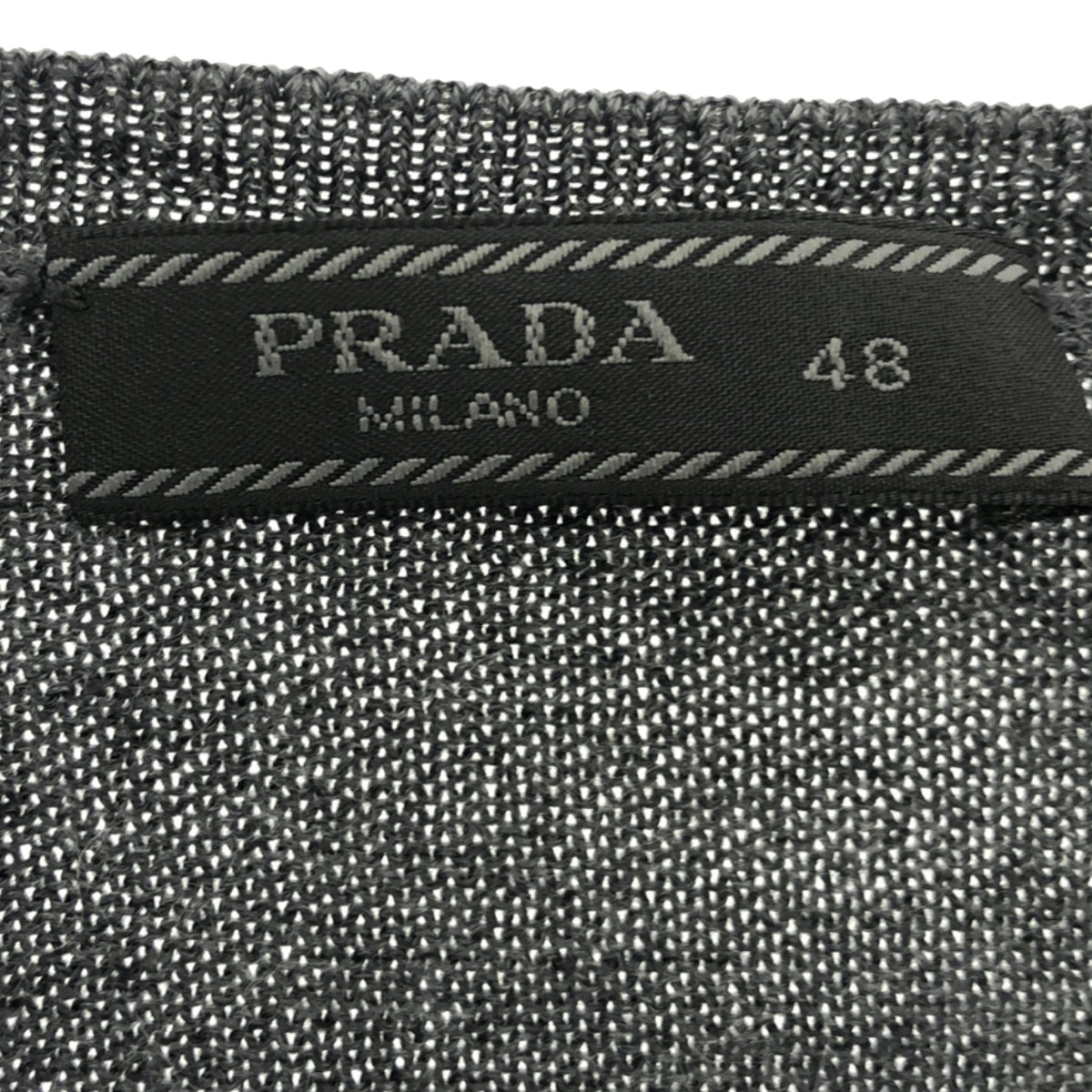 PRADA / プラダ | ウール ハイゲージ Vネック ニットセーター | 48 | メンズ