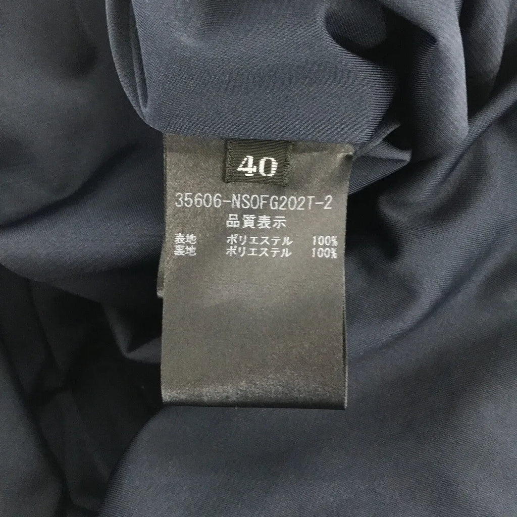 FOXEY NEW YORK / フォクシーニューヨーク | バイカラー タック ノースリーブワンピース | 40 | ブラック / ネイビー | レディース