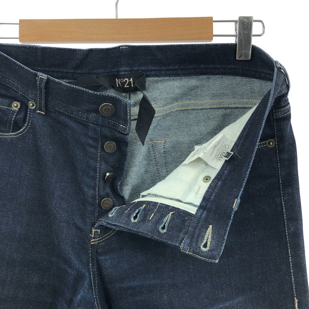 N°21 / Numero Ventuno | 深海軍藍標誌貼片牛仔褲 | 尺寸 32 | 靛藍 | 男款