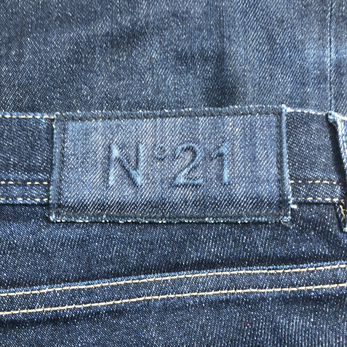 N°21 / ヌメロヴェントゥーノ | ロゴパッチ 濃紺 デニム パンツ | 32 | インディゴ | メンズ