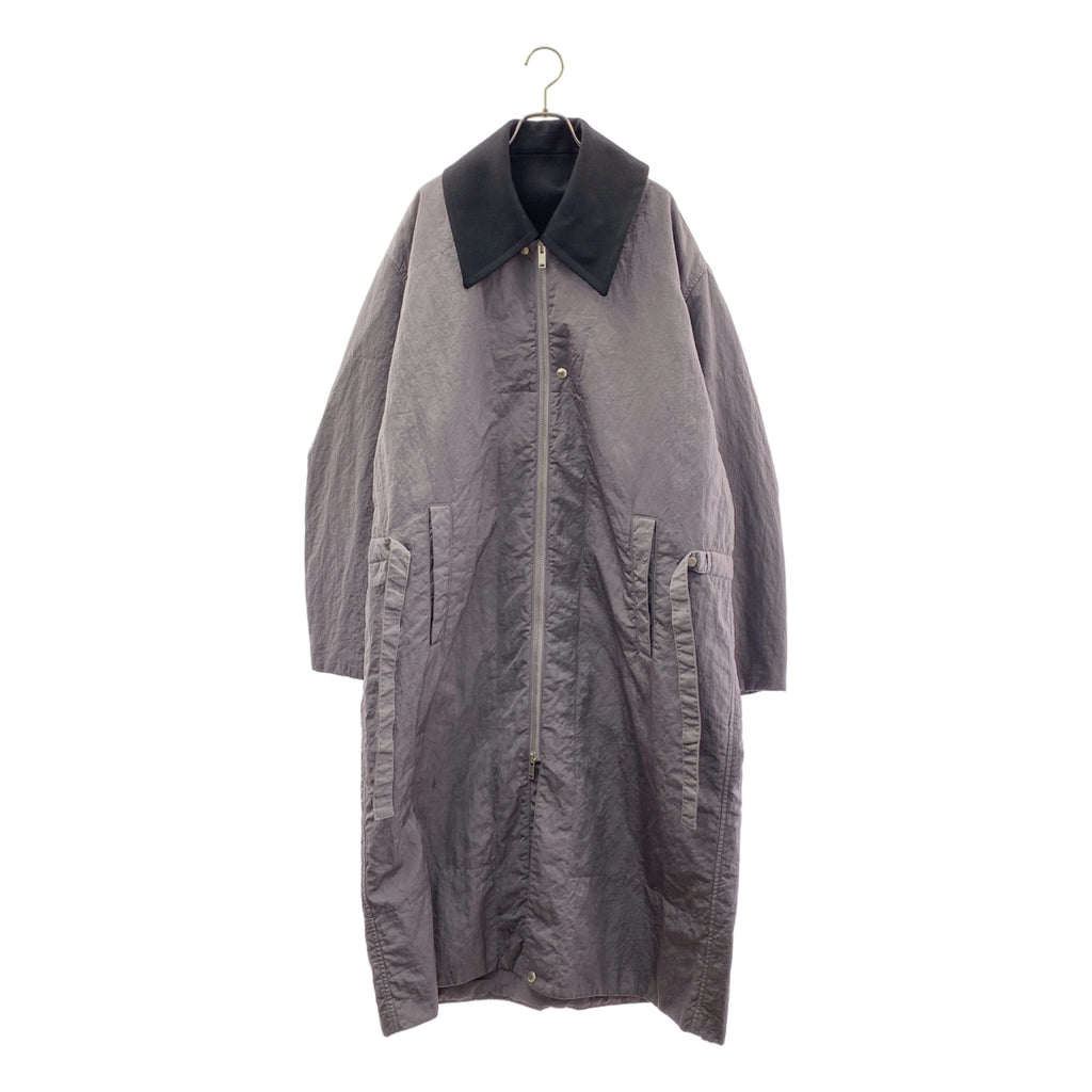 JIL SANDER / 질 썬더 | 2021AW | 나일론 칼라 안솜 지퍼 코트 | 48 | 남성