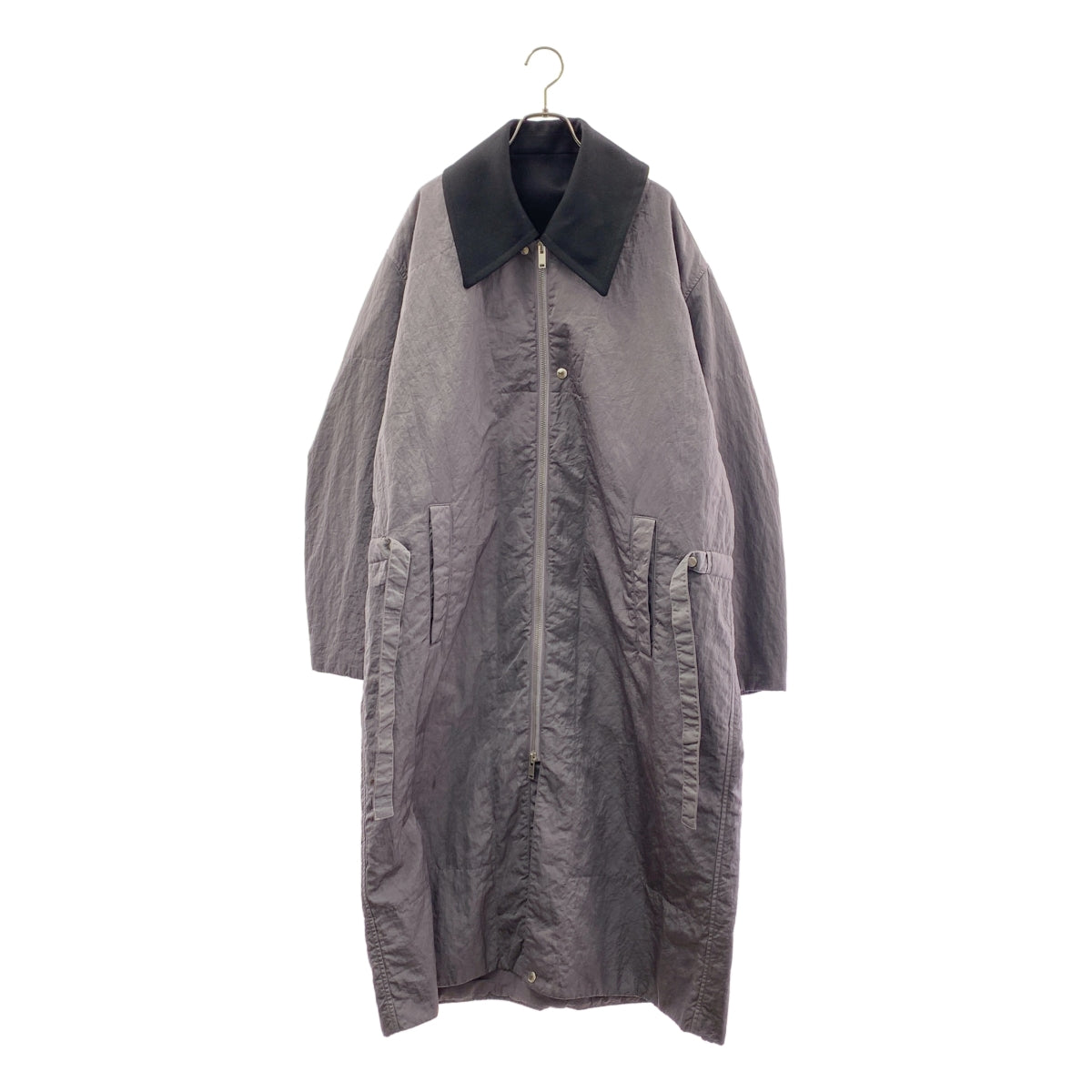 JIL SANDER / 질 썬더 | 2021AW | 나일론 칼라 안솜 지퍼 코트 | 48 | 남성