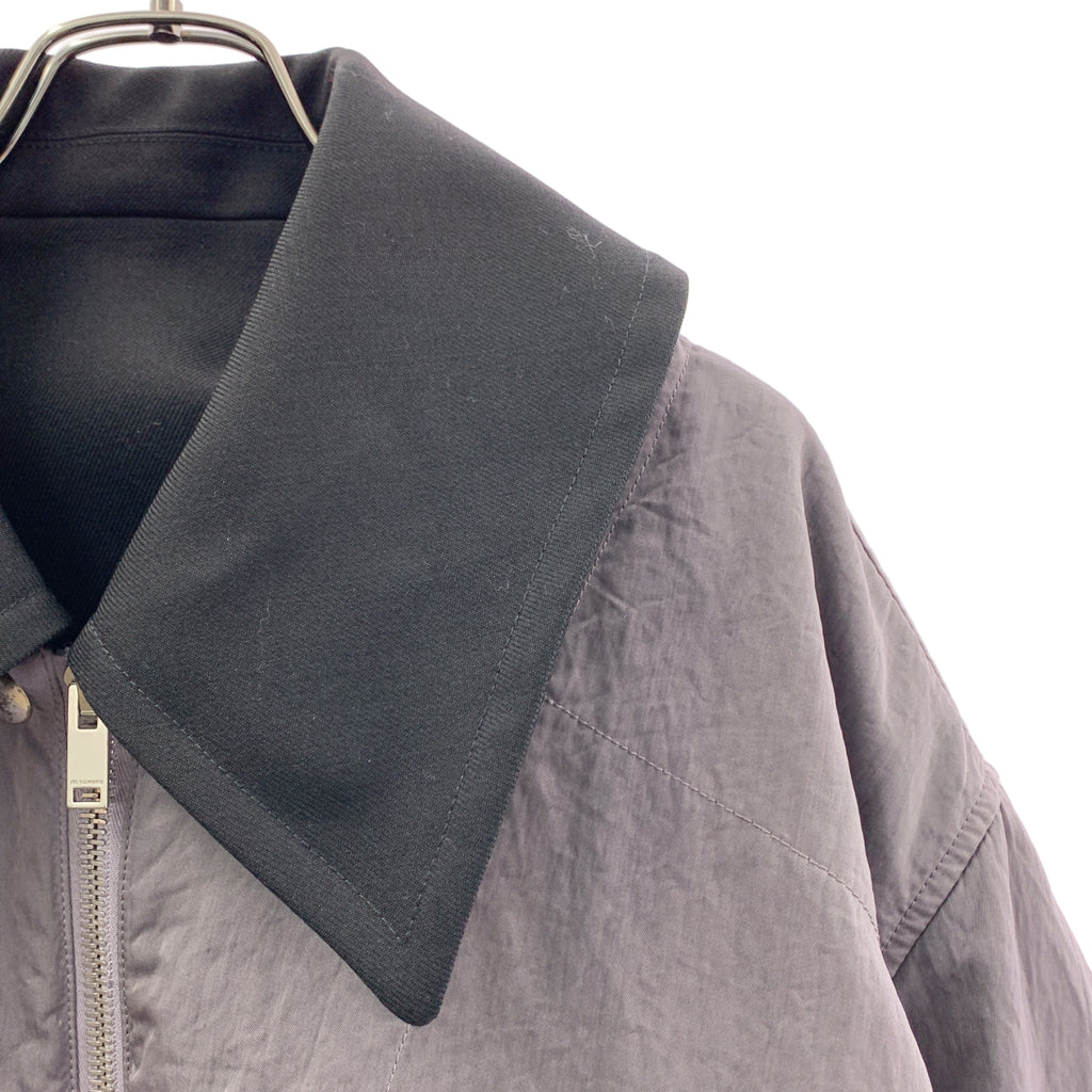 JIL SANDER / 질 썬더 | 2021AW | 나일론 칼라 안솜 지퍼 코트 | 48 | 남성