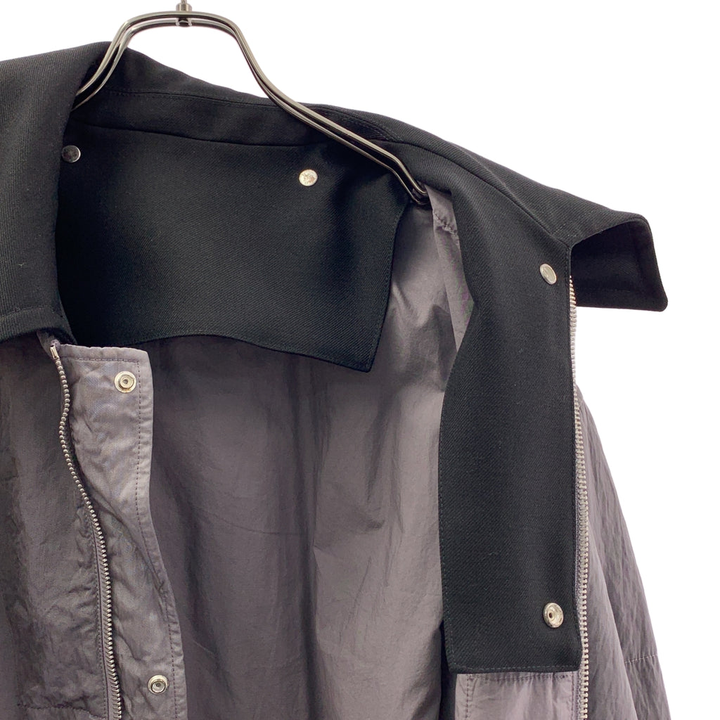 JIL SANDER / 질 썬더 | 2021AW | 나일론 칼라 안솜 지퍼 코트 | 48 | 남성