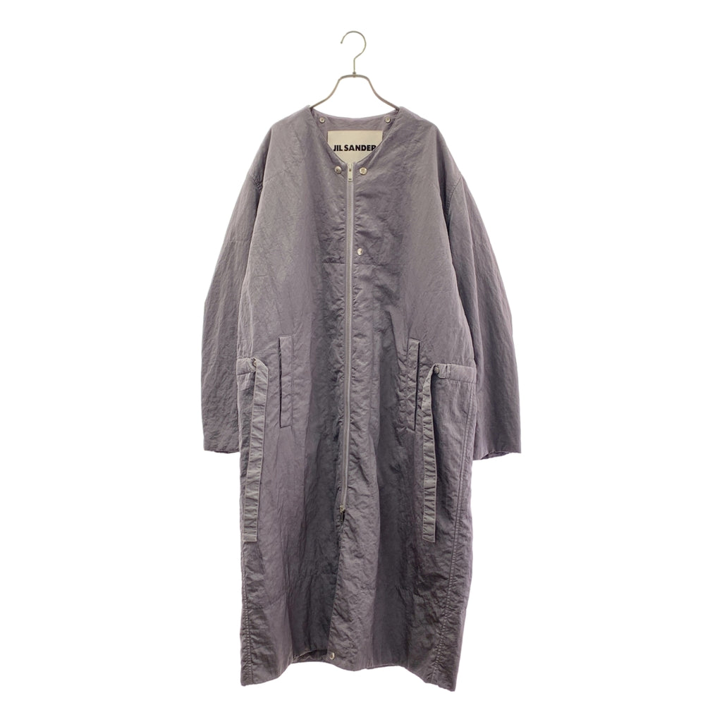 JIL SANDER / 질 썬더 | 2021AW | 나일론 칼라 안솜 지퍼 코트 | 48 | 남성
