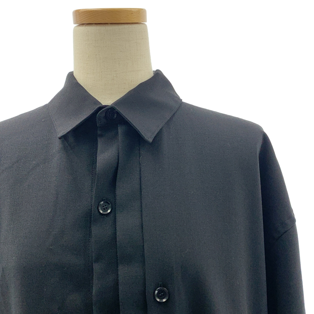 Yohji Yamamoto FEMME / ヨウジヤマモトファム | 2025SS | WOOL PLEATED BLOUSE / オーバーシルエット ロングシャツ ジャケット | 1 | レディース