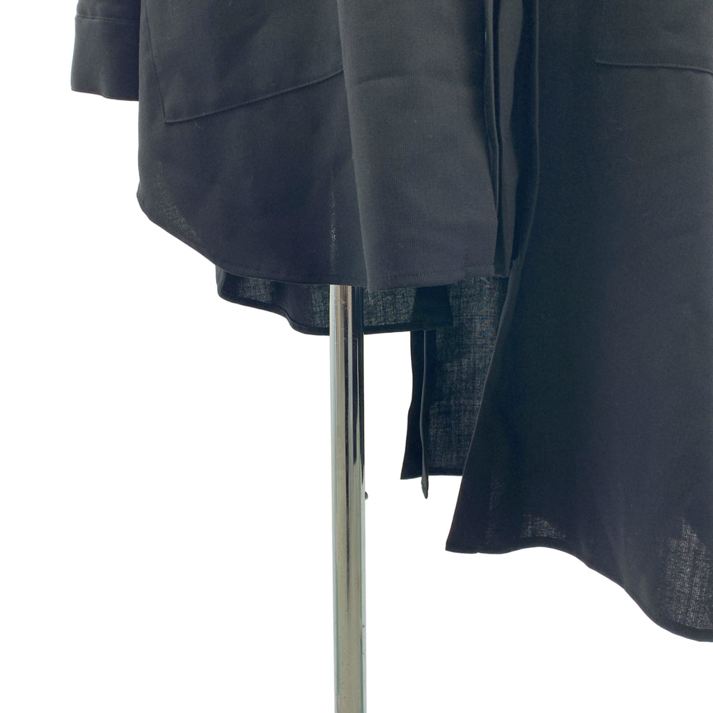 Yohji Yamamoto FEMME / 요우지야마모토팜 | 2025SS | WOOL PLEATED BLOUSE / 오버 실루엣 롱 셔츠 재킷 | 1 |