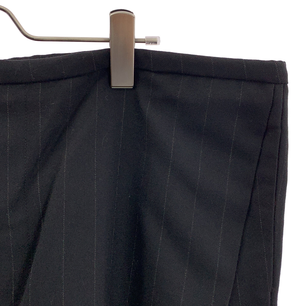 LEA BOBERG / 리어 보버그 | 울 스트라이프 드로우 스트링 와이드 슬랙스 팬츠 | 2 | 남성