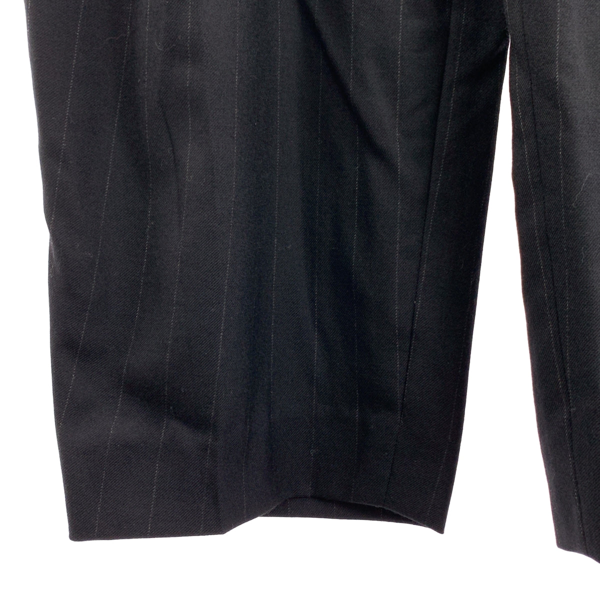 LEA BOBERG / 리어 보버그 | 울 스트라이프 드로우 스트링 와이드 슬랙스 팬츠 | 2 | 남성