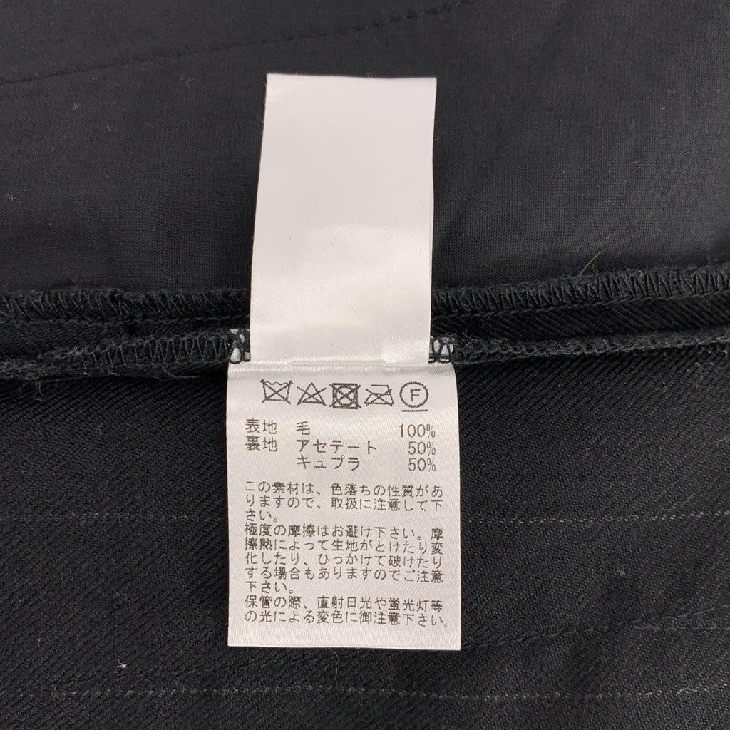 LEA BOBERG / 리어 보버그 | 울 스트라이프 드로우 스트링 와이드 슬랙스 팬츠 | 2 | 남성