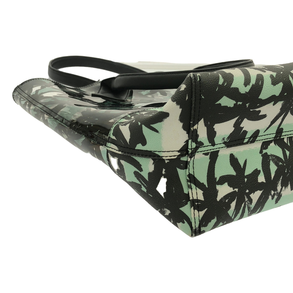 KENZO | PALM TREE BEACH BAG All-over print clear tote bag | Green | Women's