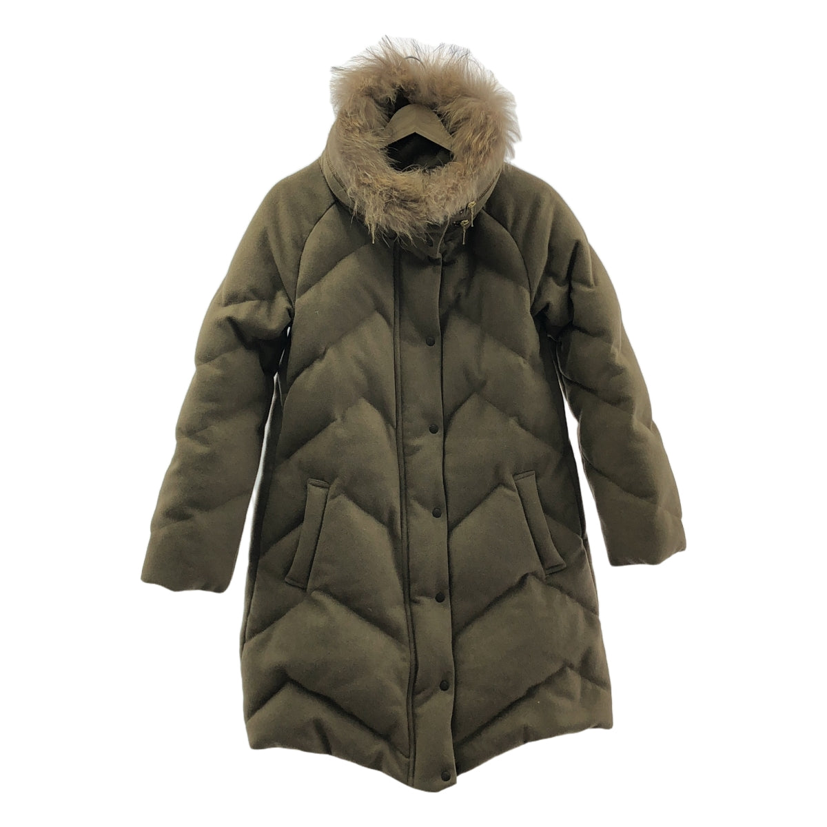 muller of yoshiokubo / ミュラーオブヨシオクボ | チャイニーズラクーン ファー ダウンコート / 総裏地 | 38 | ブラウン | レディース