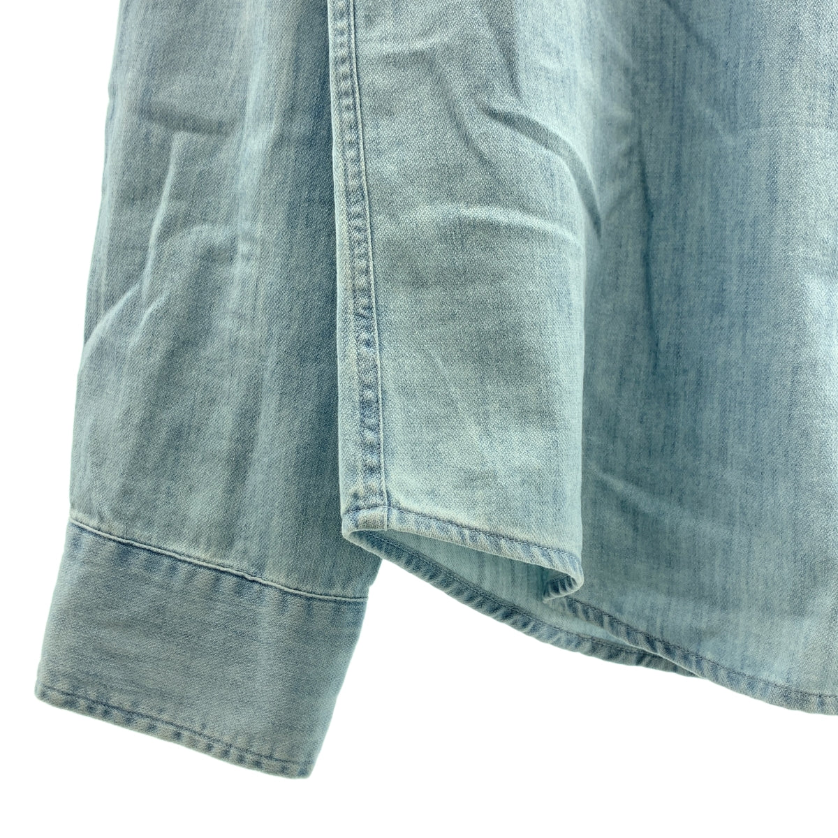 Frank&amp;Eileen / 프랭크 앤 아이린 | LUKE / TBWD / 코튼 오버 실루엣 데님 셔츠 | L | 남성