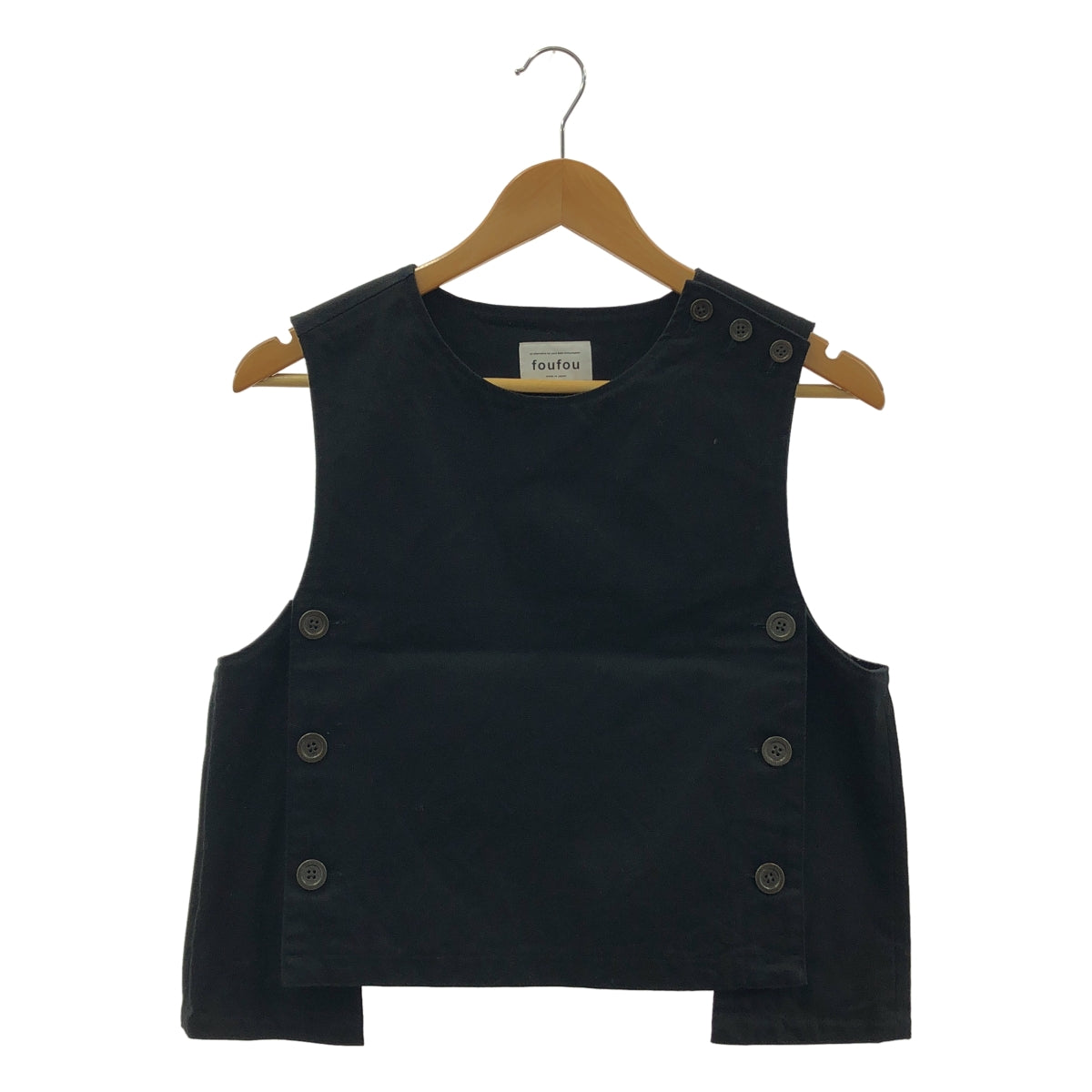 foufou | 2023SS | 棉質翻蓋背心 |