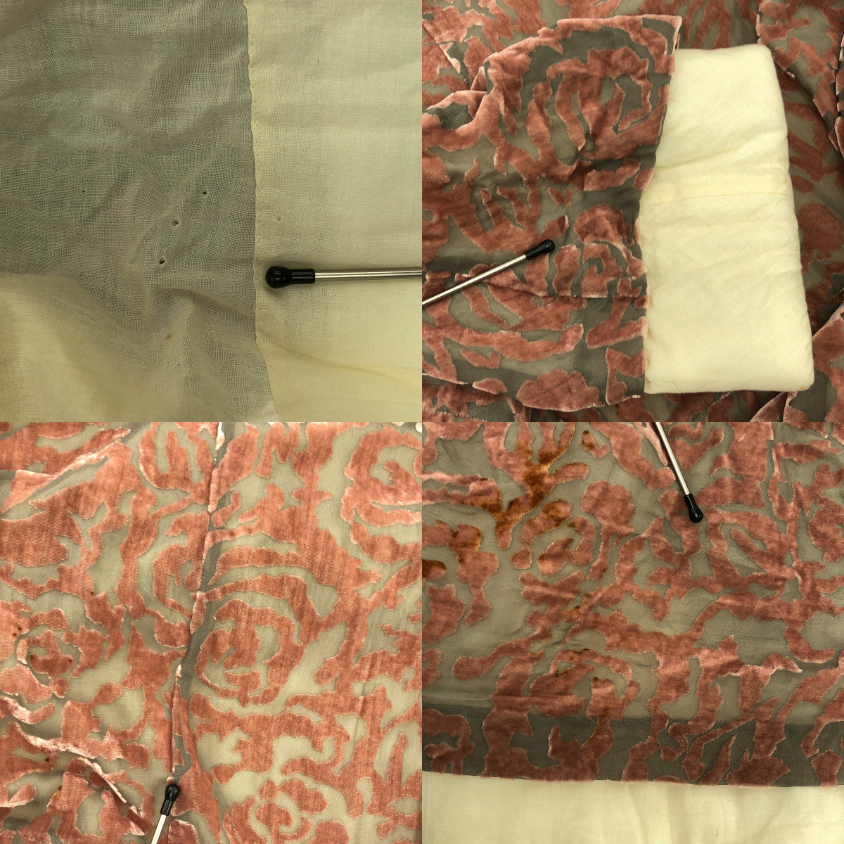 COMME des GARCONS / 콤데 갤슨 | AD1996 | flowering clothes기 / 플로키 꽃 안솜 풀오버 원피스 | M |