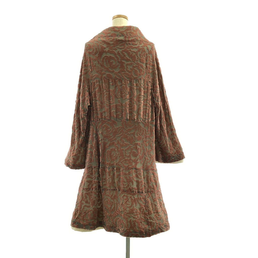 COMME des GARÇONS | AD1996 | 花衣時期 / 植絨花朵絎縫套頭洋裝 | M碼 | 女款