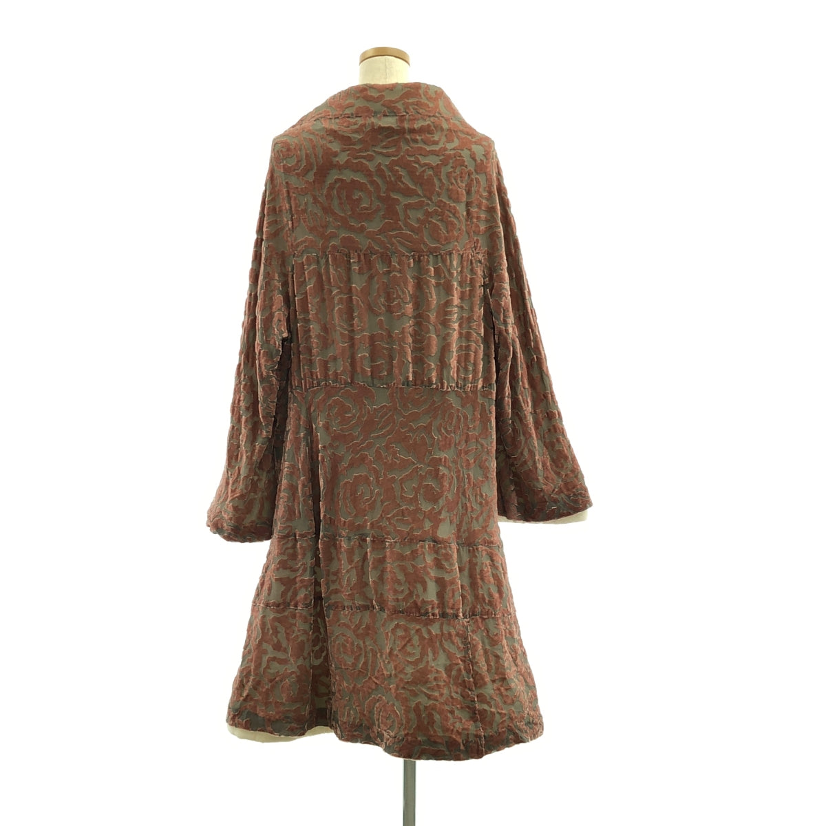 COMME des GARÇONS | AD1996 | 花衣時期 / 植絨花朵絎縫套頭洋裝 | M碼 | 女款