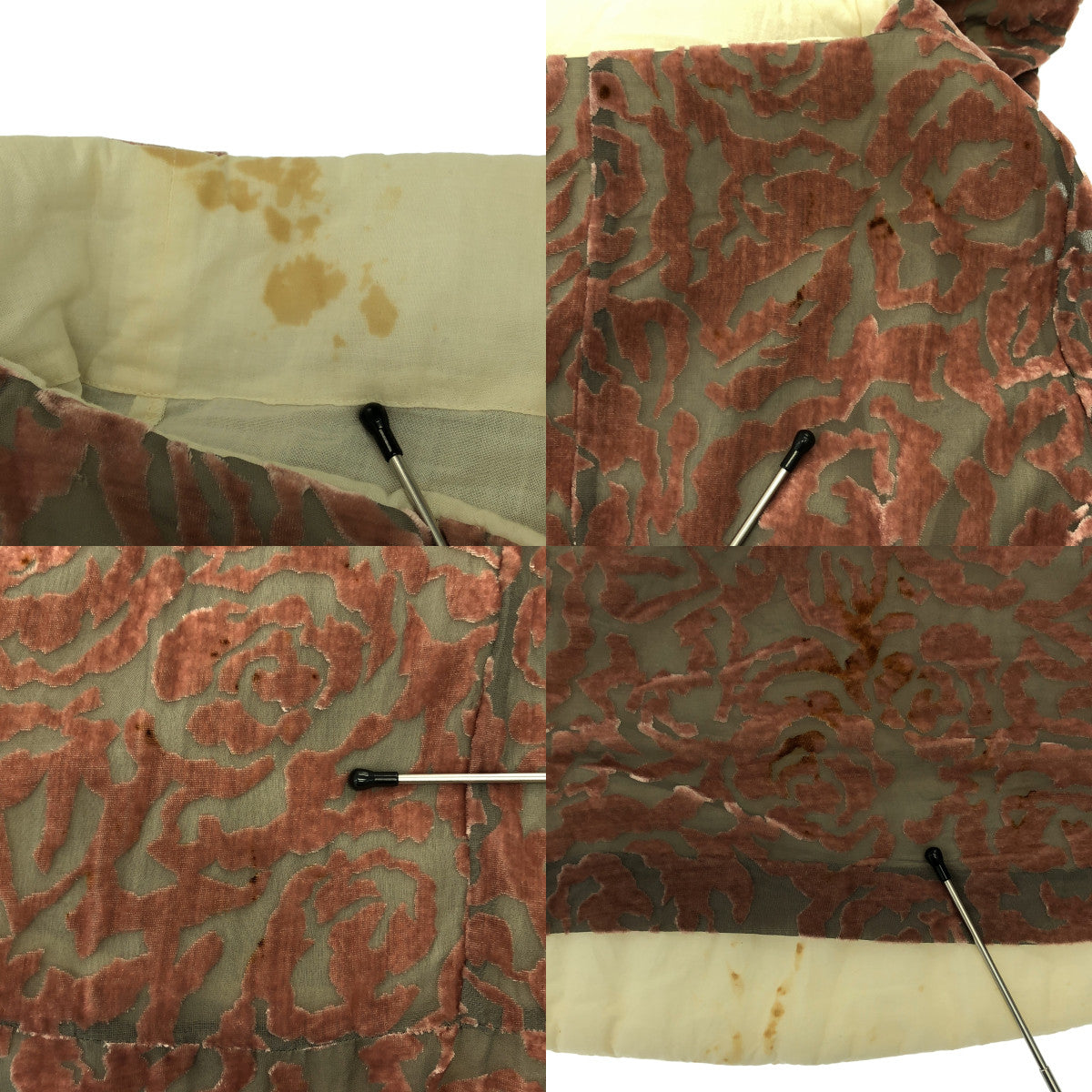 COMME des GARCONS / 콤데 갤슨 | AD1996 | flowering clothes기 / 플로키 꽃 안솜 풀오버 원피스 | M |