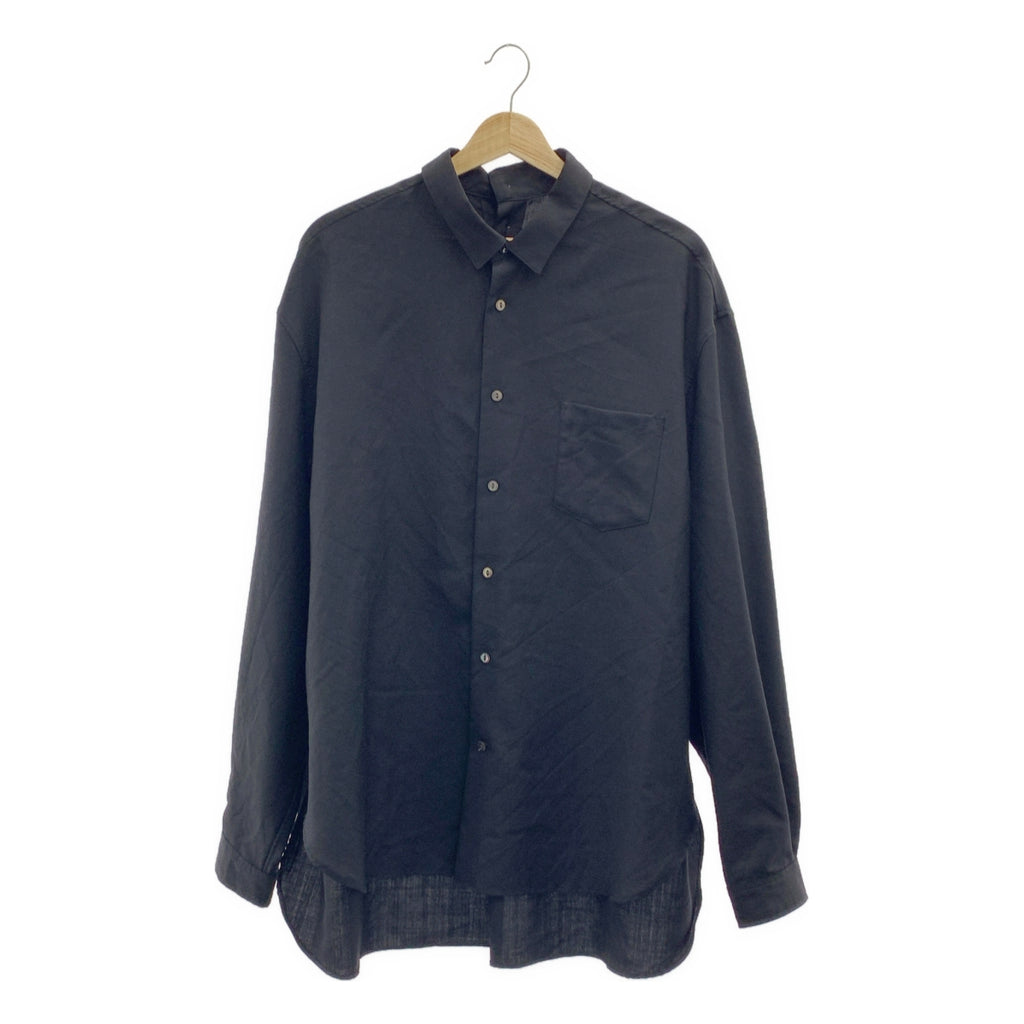 Name. / 네임 | WOOL MOHAIR BACK HENLEY SHIRT / 오버 실루엣 셔츠 |