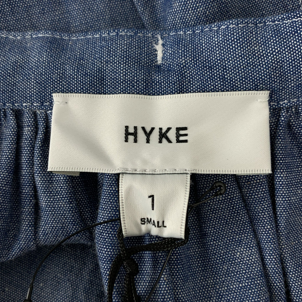 HYKE / 하이크 | 2024SS | ReStyle Archives #3 BALLOON SLEEVE GATHERED BLUE CHAMBRAY DRESS 풍선 슬리브 샴브레이 원피스 | 1 |