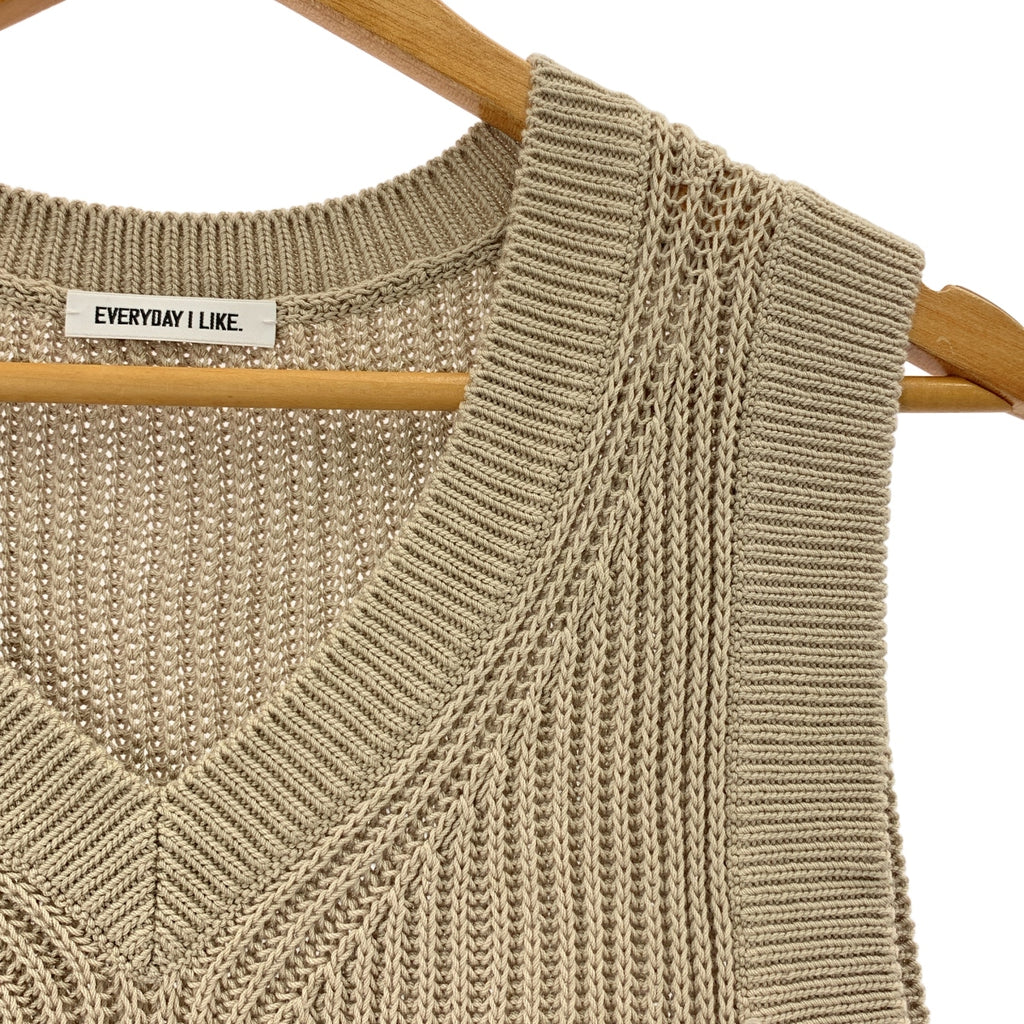 AP STUDIO / エーピーストゥディオ | サマー クロップド ニット ベスト |