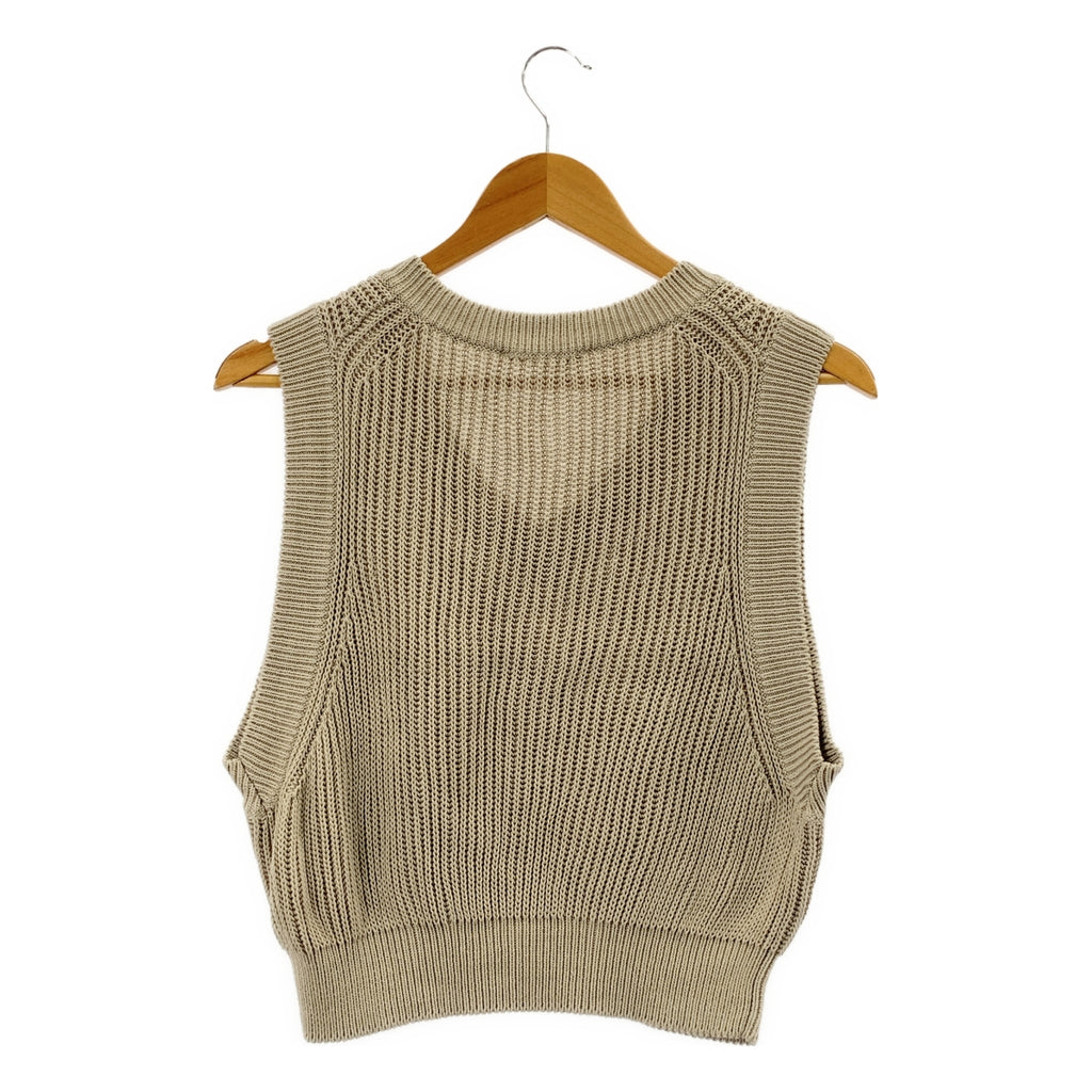 AP STUDIO / エーピーストゥディオ | サマー クロップド ニット ベスト |