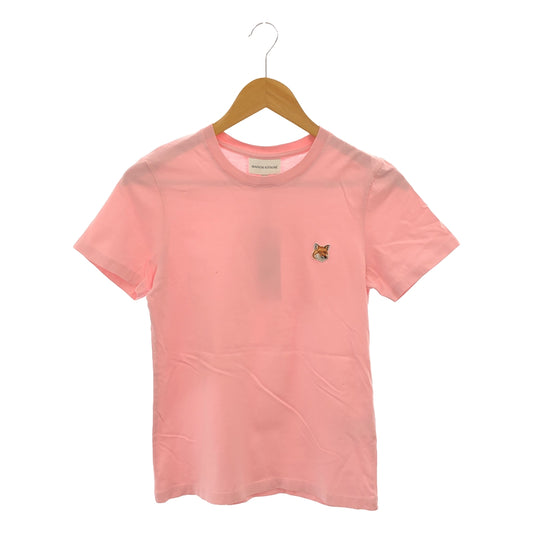 [Good Condition] MAISON KITSUNE | FOX HEAD PATCH REGULAR TEE SHIRT | XS | Pink | Women's