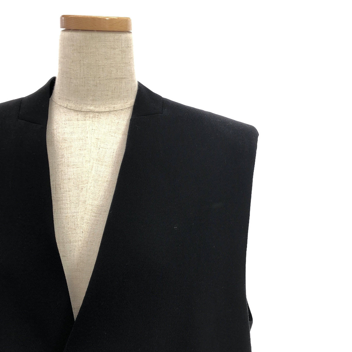 【新品】  HARUNOBUMURATA / ハルノブムラタ | 2024SS | JOYCE SUMMER WOOL LONG GILET サマーウール ロングジレ ベスト | 38 | ブラック | レディース